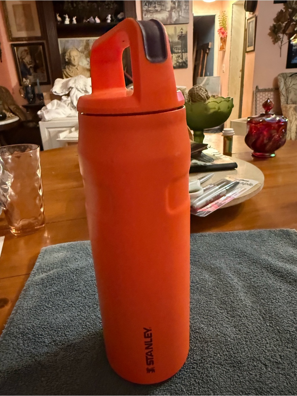 Stanley Orange Travel Bottle with Carry Handle